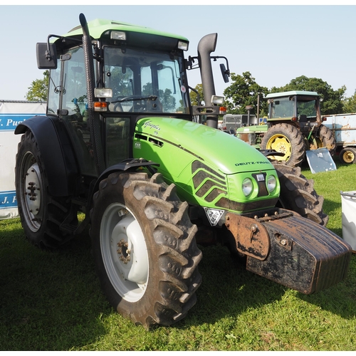 1649 - Deutz Fahr Agroplus 95 tractor 2004, runs and drives, showing 6500 hours VX04KJA, no docs