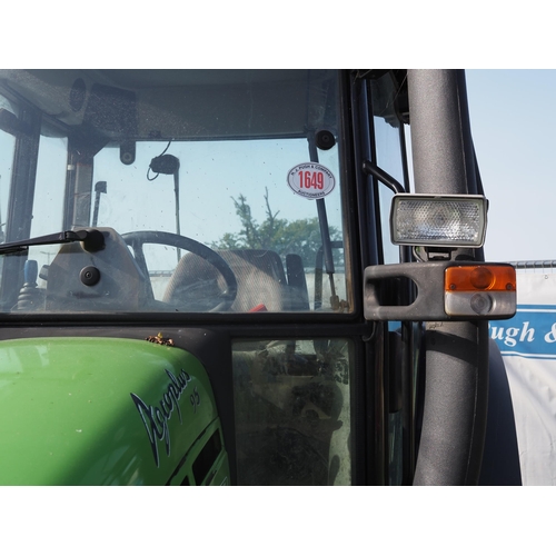 1649 - Deutz Fahr Agroplus 95 tractor 2004, runs and drives, showing 6500 hours VX04KJA, no docs