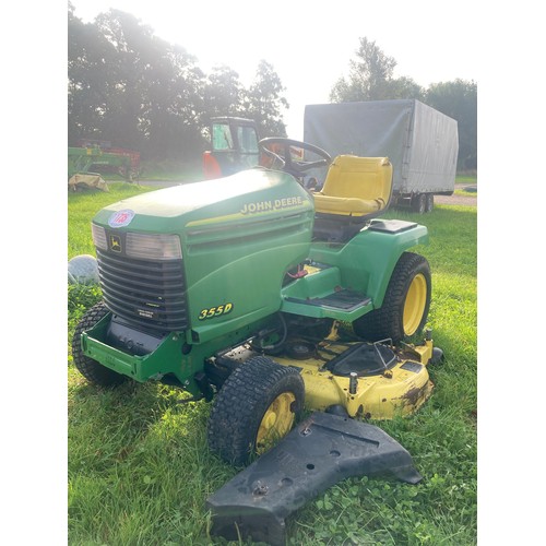 1735 - John Deere diesel ride on mower. Key in office