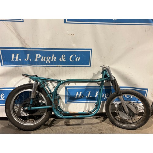 1961 Manx Norton rolling chassis with original magnesium wheels