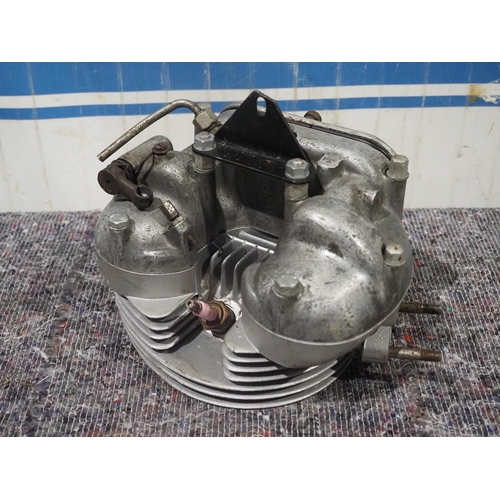 8 - AJS/Matchless 350cc cylinder head with valves and rocker box