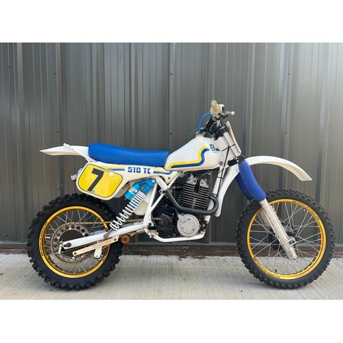 999 - Husqvarna 510 twin shock 4 stroke motocross bike, 1983.
Runs and rides, fully rebuilt from the groun... 