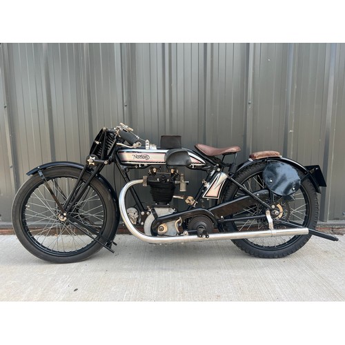 858 - Norton Model 18 motorcycle. 1925. 
Frame No. 15692
Engine No. 13321
Engine turns over with compressi... 