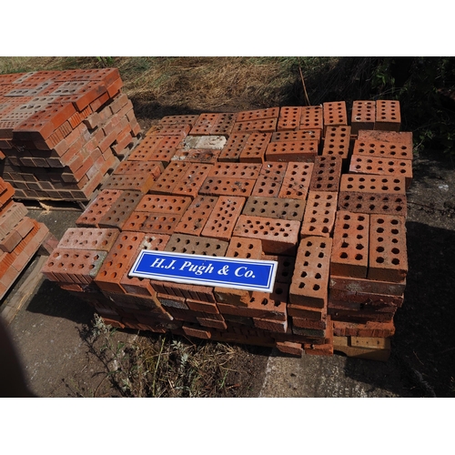 104 - Pallet of red engineering bricks