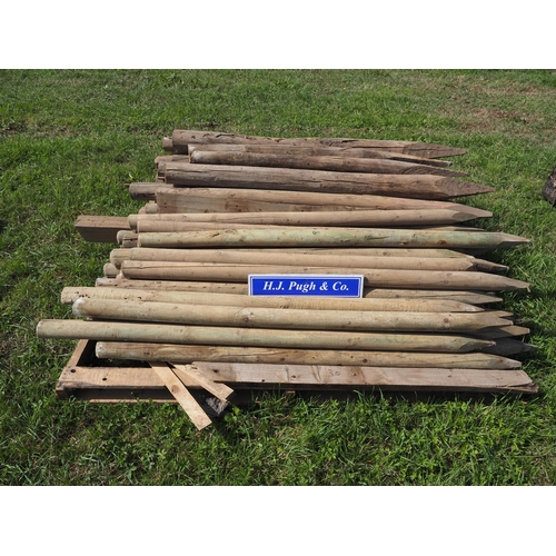 33 - Various fencing stakes - 60