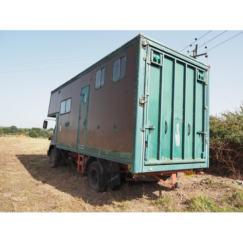 341 - Bedford TK horse lorry. Partly converted into living accommodation. Reg. MTF 390X. No key