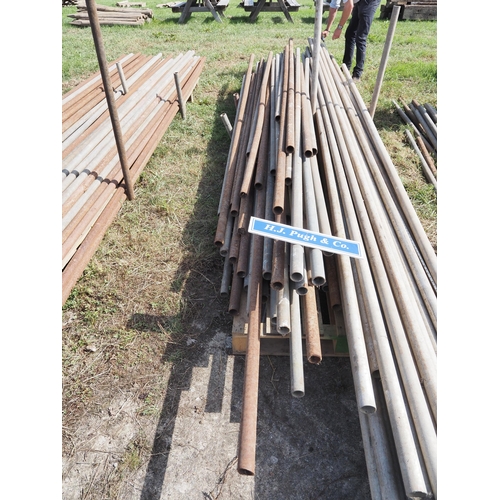 62 - Various scaffold poles - 70