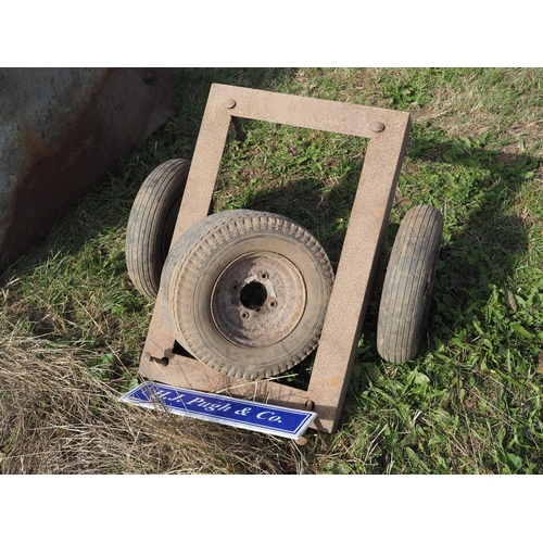 307 - 2 Wheel metal base