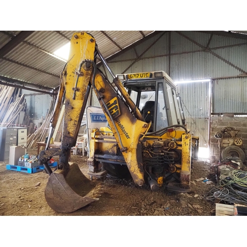 316 - JCB 3CX Sitemaster turbo 4x4. Showing 12484 hours with extra dig back actor 3ft bucket and 4 in 1 wi... 