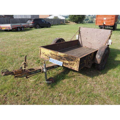 333 - Single axle plant trailer