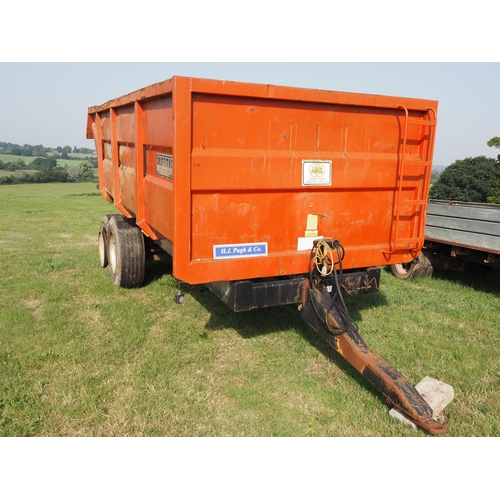 334 - Griffiths twin axle dump trailer. Believed to be 10ton