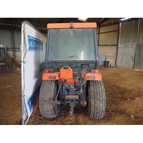 338 - Kubota ST30 commercial mower with collector. Showing 2959 hours.  Runs and drives.  Keys