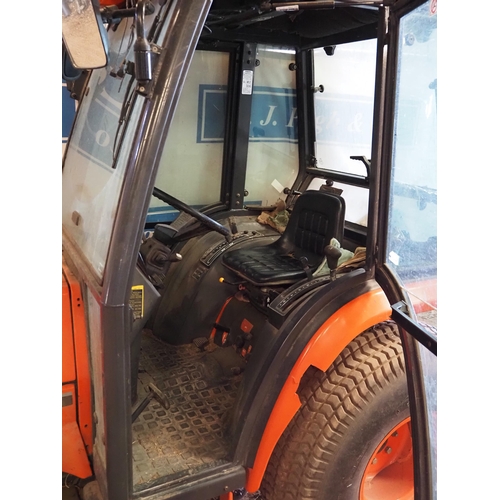 338 - Kubota ST30 commercial mower with collector. Showing 2959 hours.  Runs and drives.  Keys