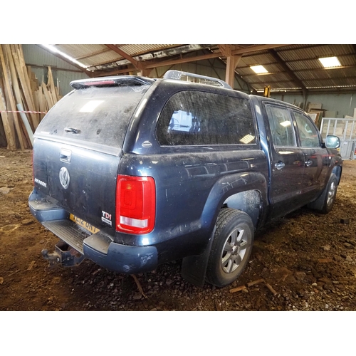 339 - VW Amarok 4 motion TDI twin cab pick up truck. Last MOT Oct 2020, less than 12,000 miles then. No ke... 