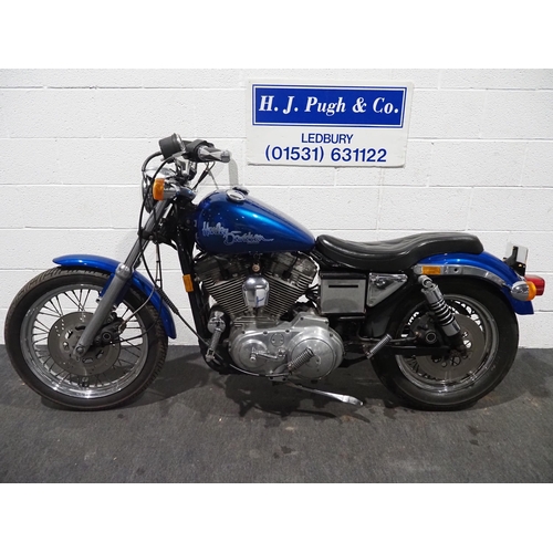 1047 - Harley Davidson motorcycle. 1992. 883cc. 
Frame No. 1HD4CAM15NY121891
Engine No. CAMN121891
Last rid... 