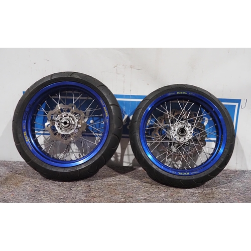 275 - Takasago excel Supermoto wheels and tyres