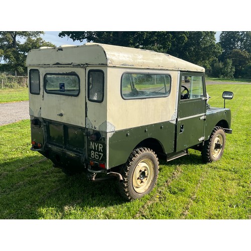 1692A - Land Rover Series 1, 86 inch. Originally sold to the Ministry of Supply in 1953, verified by British... 