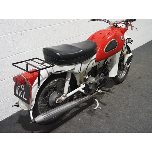 1050 - Ariel Arrow Sports motorcycle. 1962. 250cc
Engine turns over with good compression. Good original ex... 