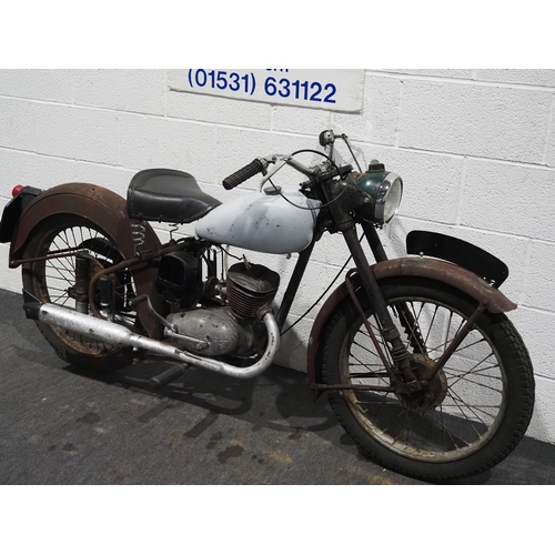 1053 - BSA Bantam D1 motorcycle. 1962.
Frame no. BD2 78978
Engine no. DDB 17741
Engine turns over with comp... 