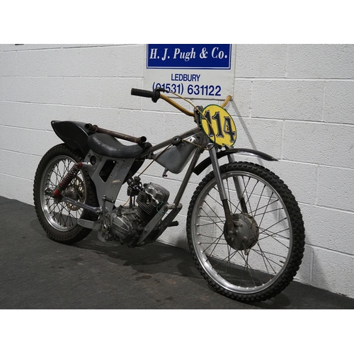 1061 - Hagon LTR Grasstrack project. 
Engine turns over with compression. Fitted with Honda CG125 engine, A... 