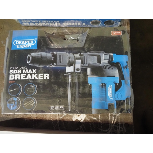 125 - Draper SDS Max breaker 230v unused