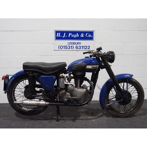 1078 - Panther 250 motorcycle. 1954. 
Frame No. F8661
Engine turns over, last ridden in 2018. Light and hor... 