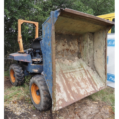 517 - Liner 3.5ton 4wd articulated dumper. Lister TS 3 cylinder diesel engine. Roll bar, runs and drives