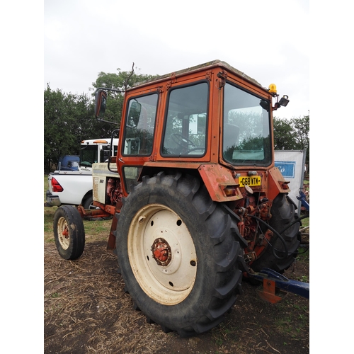 519 - Belarus 860 2wd tractor. Replacement rear tyres, runs and drives. Reg. G68 WTM. old V5