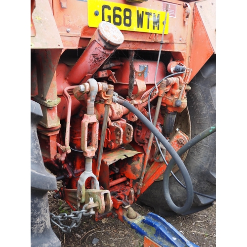 519 - Belarus 860 2wd tractor. Replacement rear tyres, runs and drives. Reg. G68 WTM. old V5