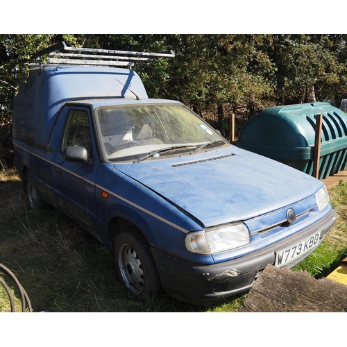 528 - Skoda 1.9D van. Spares or repair. V5