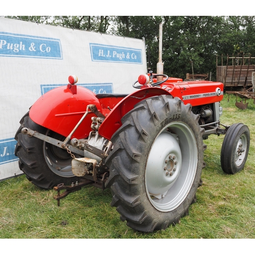 535 - Massey Ferguson 135 tractor. Older restoration, runs and drives well. No docs