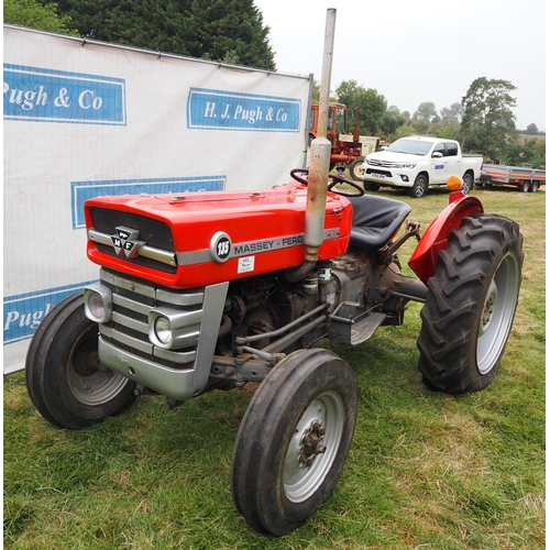 535 - Massey Ferguson 135 tractor. Older restoration, runs and drives well. No docs