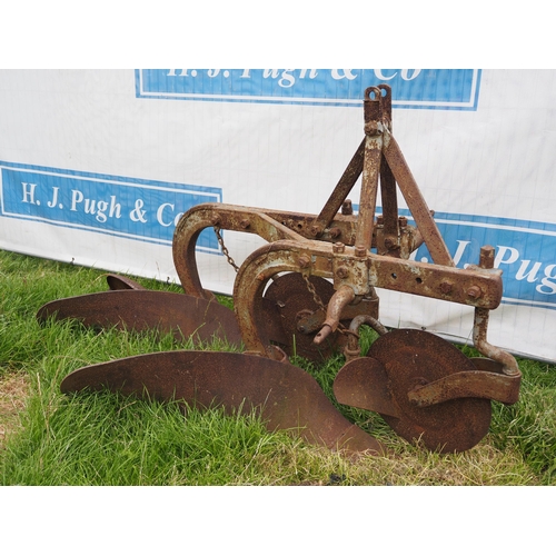 537 - Ferguson 2 furrow plough, badged