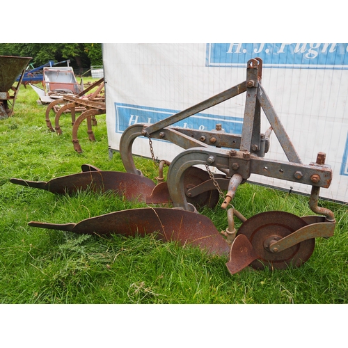 538 - Ferguson 2 furrow plough, badged