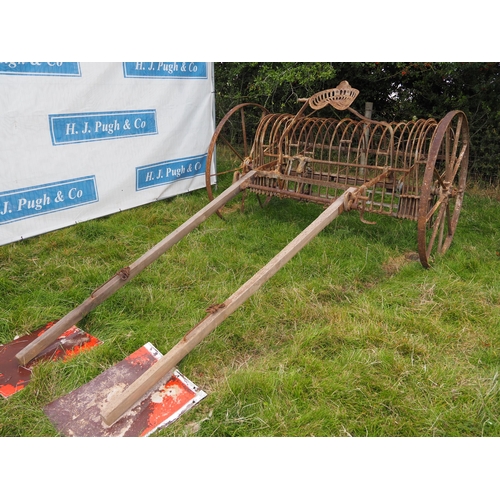 561 - Bamford horse drawn, extendible hay rake