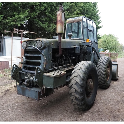 601 - Michigan 75A D/S loading shovel, showing 2627 hours, sn 193-228. Reg. HBD 607N, runs and drives well