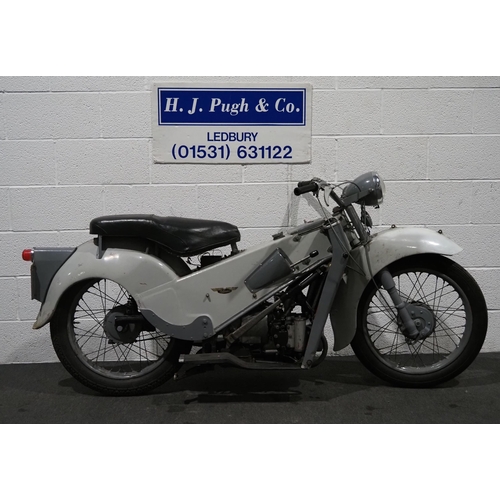 1095 - Velocette LE motorcycle. 1957. 192cc. 
Engine No. 200/26733
Engine turns over with compression. MOT ... 