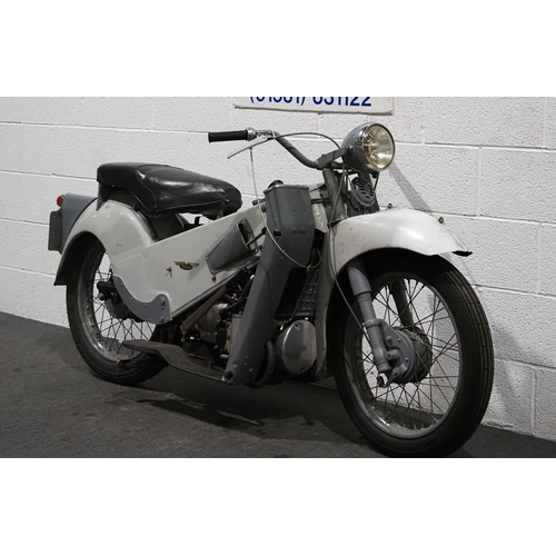 1095 - Velocette LE motorcycle. 1957. 192cc. 
Engine No. 200/26733
Engine turns over with compression. MOT ... 