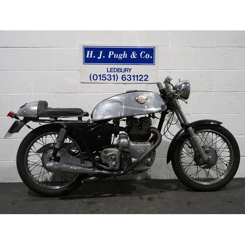 1096 - Royal Enfield Super Meteor cafe racer. 1957. 700cc. 
Runs and rides, c/w folder of history, instruct... 