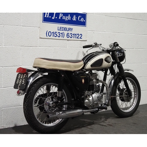 1102 - BSA C15 Star motorcycle. 1965. 250cc. 
Runs and rides, ridden 30 miles to saleroom. In current owner... 