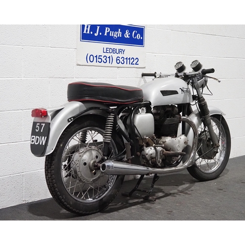 951A - Norton 650 SS motorcycle. 1964. 650cc. 
Frame No. 107220
Engine No. 18SS107220P
Engine turns over wi... 
