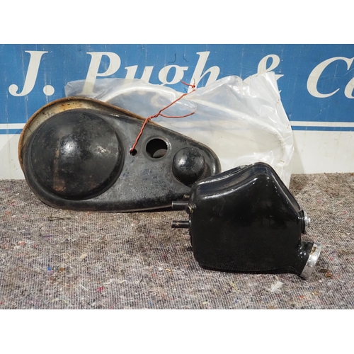 638 - AJS oil tank and chain case cover