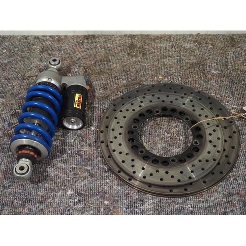 647 - Yamaha R1 discs and Wilbers shock absorbers