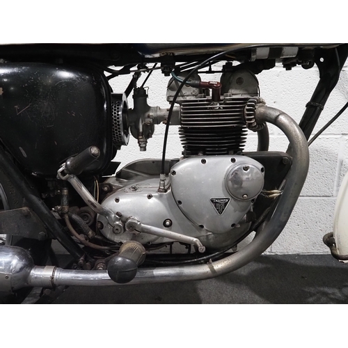1100 - Triumph 3TA motorcycle. 1968. 349cc.
Frame no. 3TA-H45889
Engine no. 3TA-H45889
Matching frame and e... 