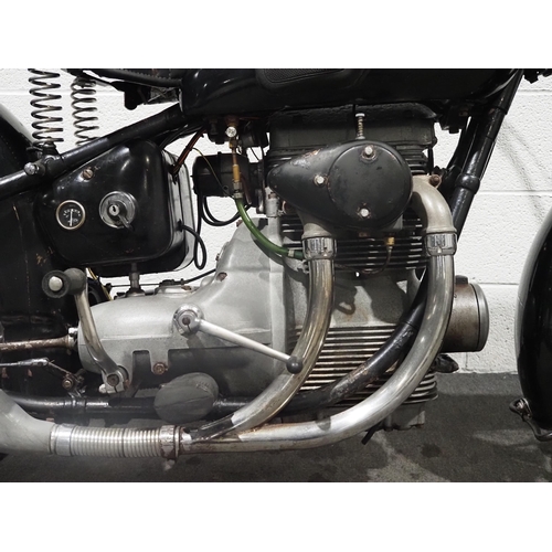 840A - Sunbeam S8 motorcycle. 1953. 500cc. 
Frame no. S8-7141
Engine no. S8-11429
Engine turns over with co... 