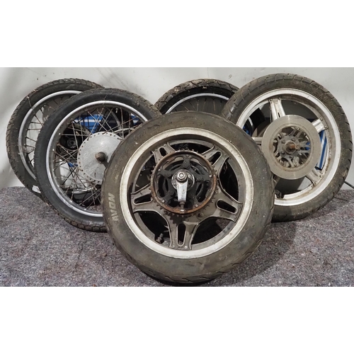667 - Assorted motorcycle wheels - 5