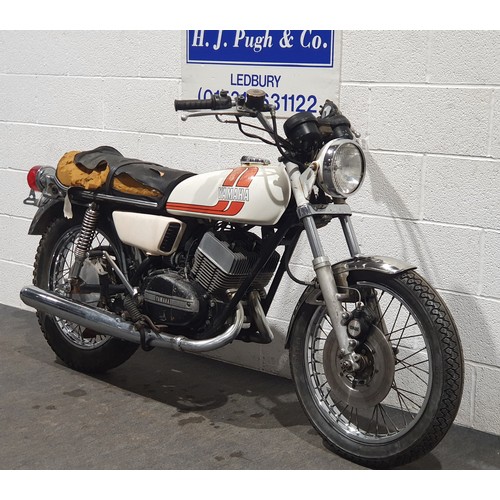 1013 - Yamaha RD250b motorcycle. 1976. 250cc
Frame no. 352-300685
Engine no. 352-300685
Engine turns over w... 
