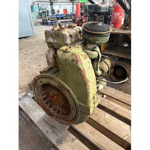 205 - Lefort Gosselies hydraulic scrap shear. C/w Lister SR2A engine