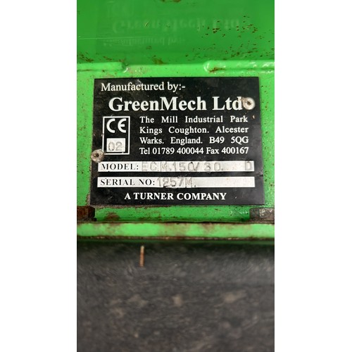 258 - Green Mech model ECM. 150/30 chipper on trailer