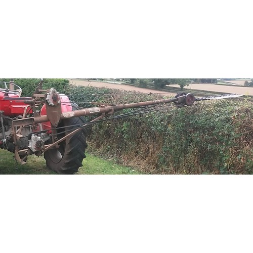 75 - Long reach Teagle golden bullet hedge cutter. Used recently. c/w Spare blade